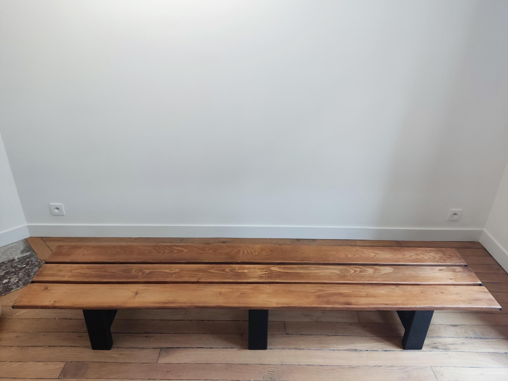 large french bench - 1950s  For Sale 7