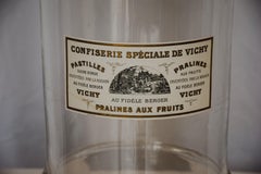 Large French Bon Bon Jar with Lid