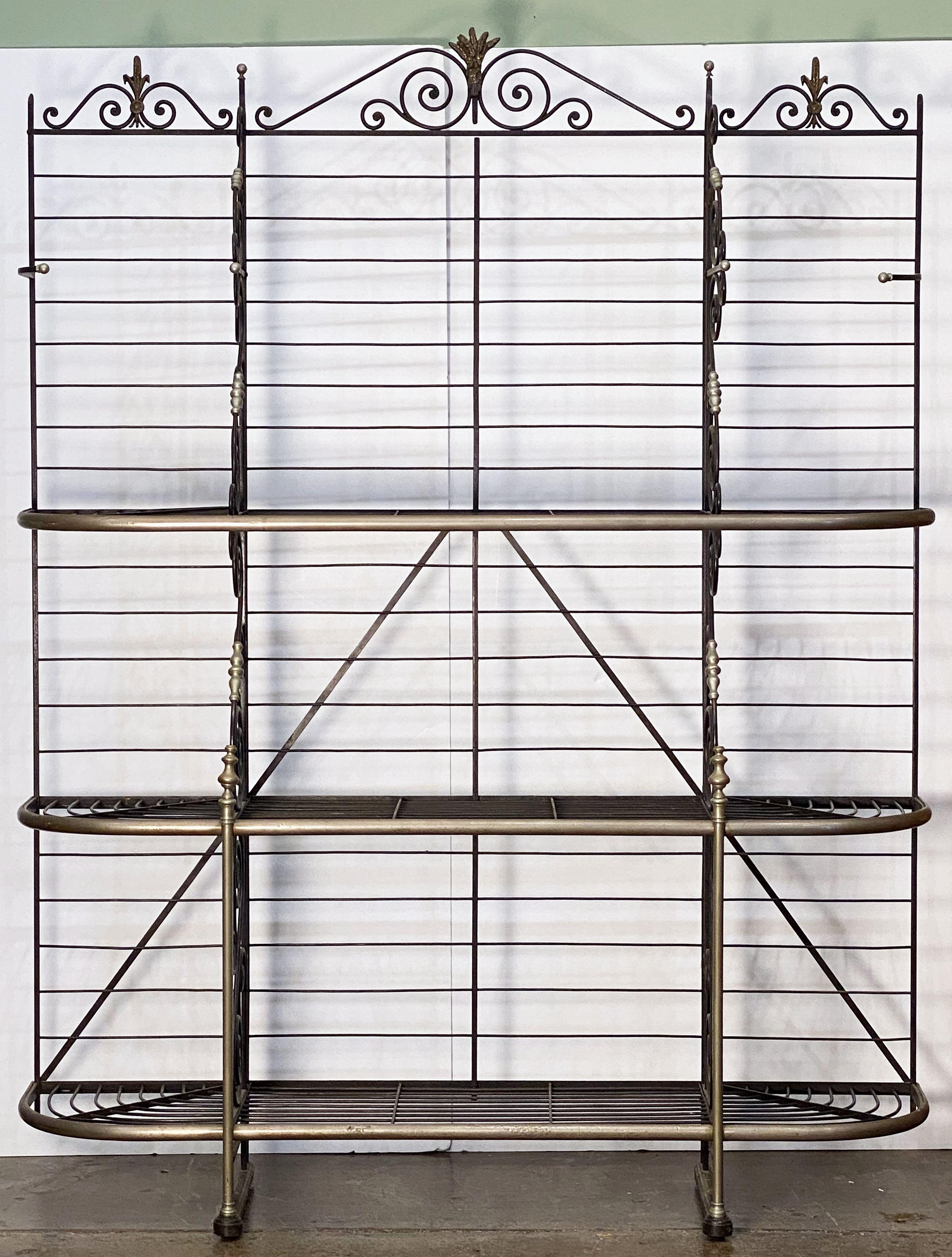 large wrought iron bakers rack
