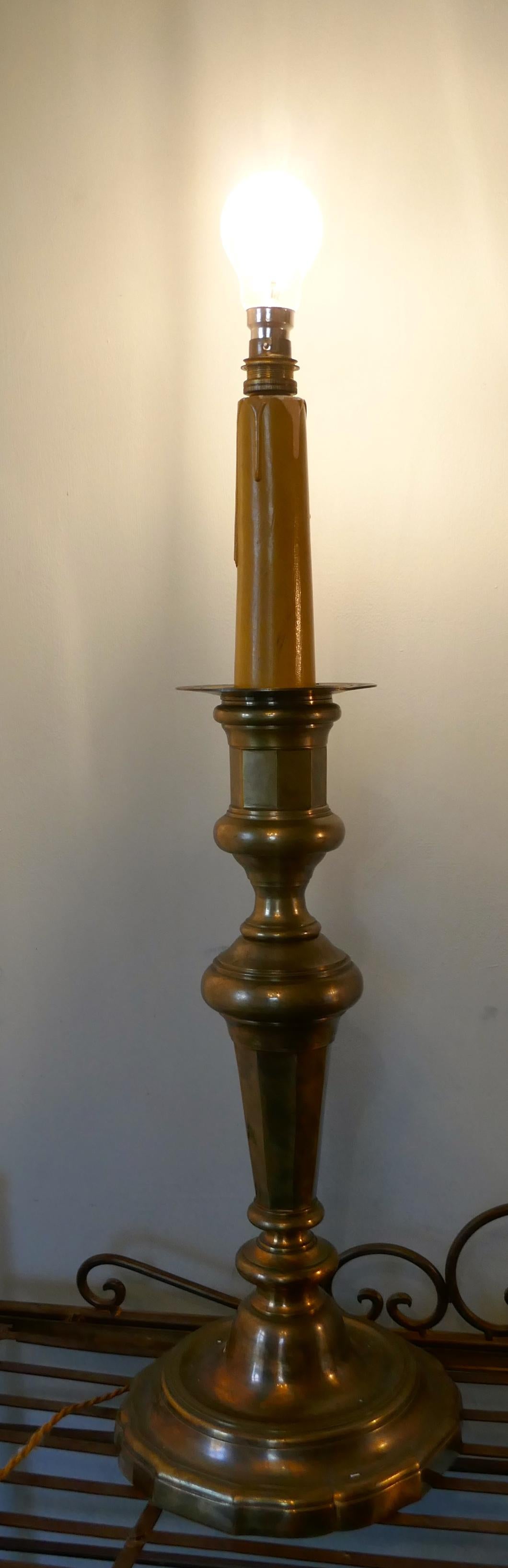 french candlestick table lamp