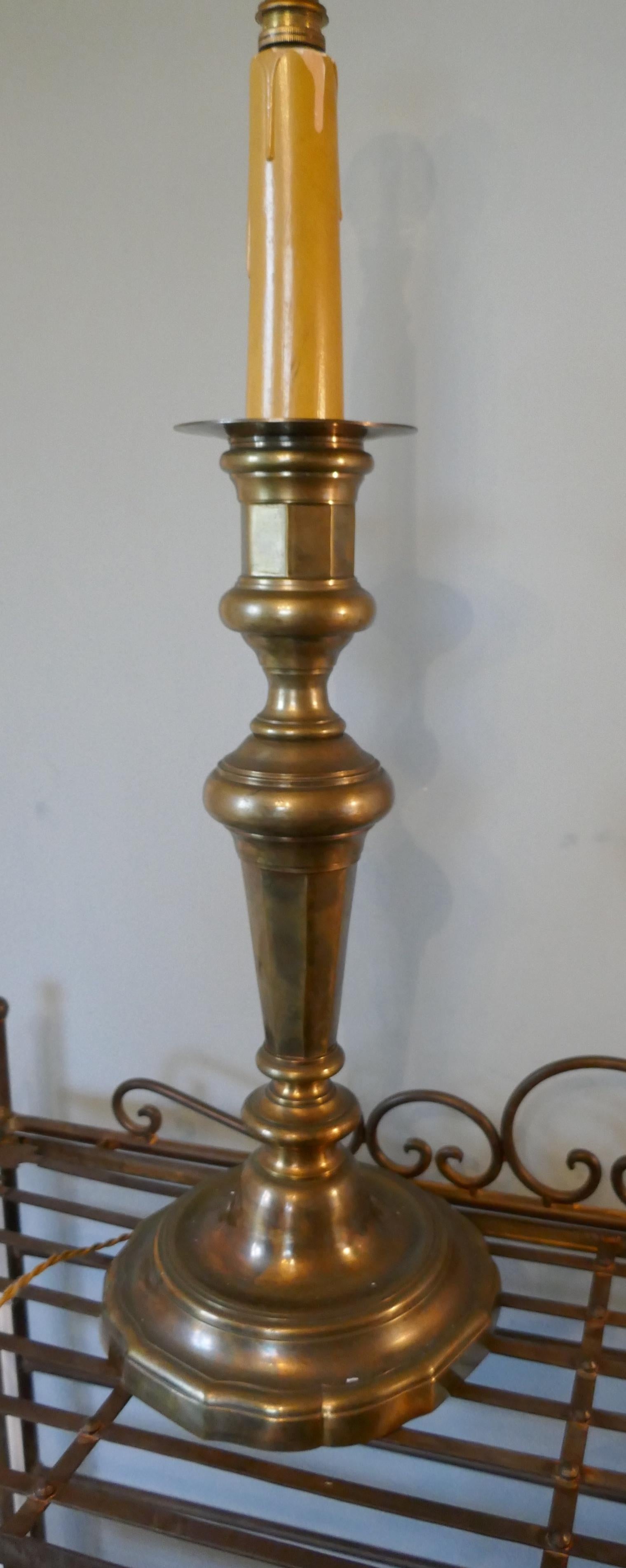 brass candlestick table lamps