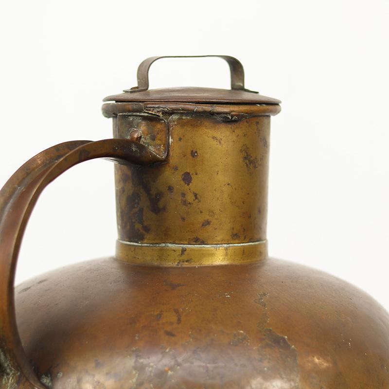 Country Large French Brass 'Canne à Lait' - Milk Jug in vendita