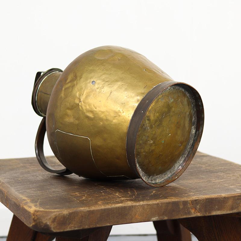 Francese Large French Brass 'Canne à Lait' - Milk Jug in vendita