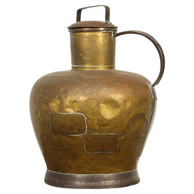 Large French Brass 'Canne à Lait' - Milk Jug