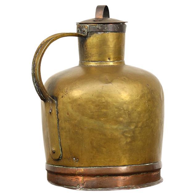 Large French Brass 'Canne à Lait' - Milk Jug
