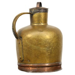 Large French Brass 'Canne à Lait' - Milk Jug