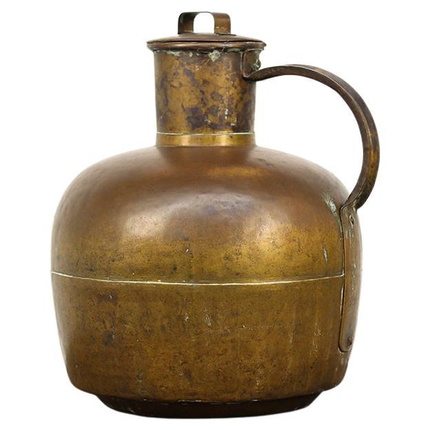 Large French Brass 'Canne à Lait' - Milk Jug in vendita