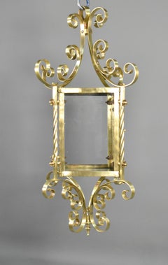 Large French Brass Lantern