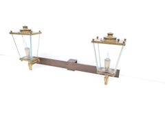 Large French Bronze 2 Lights Sconce, circa 1950s