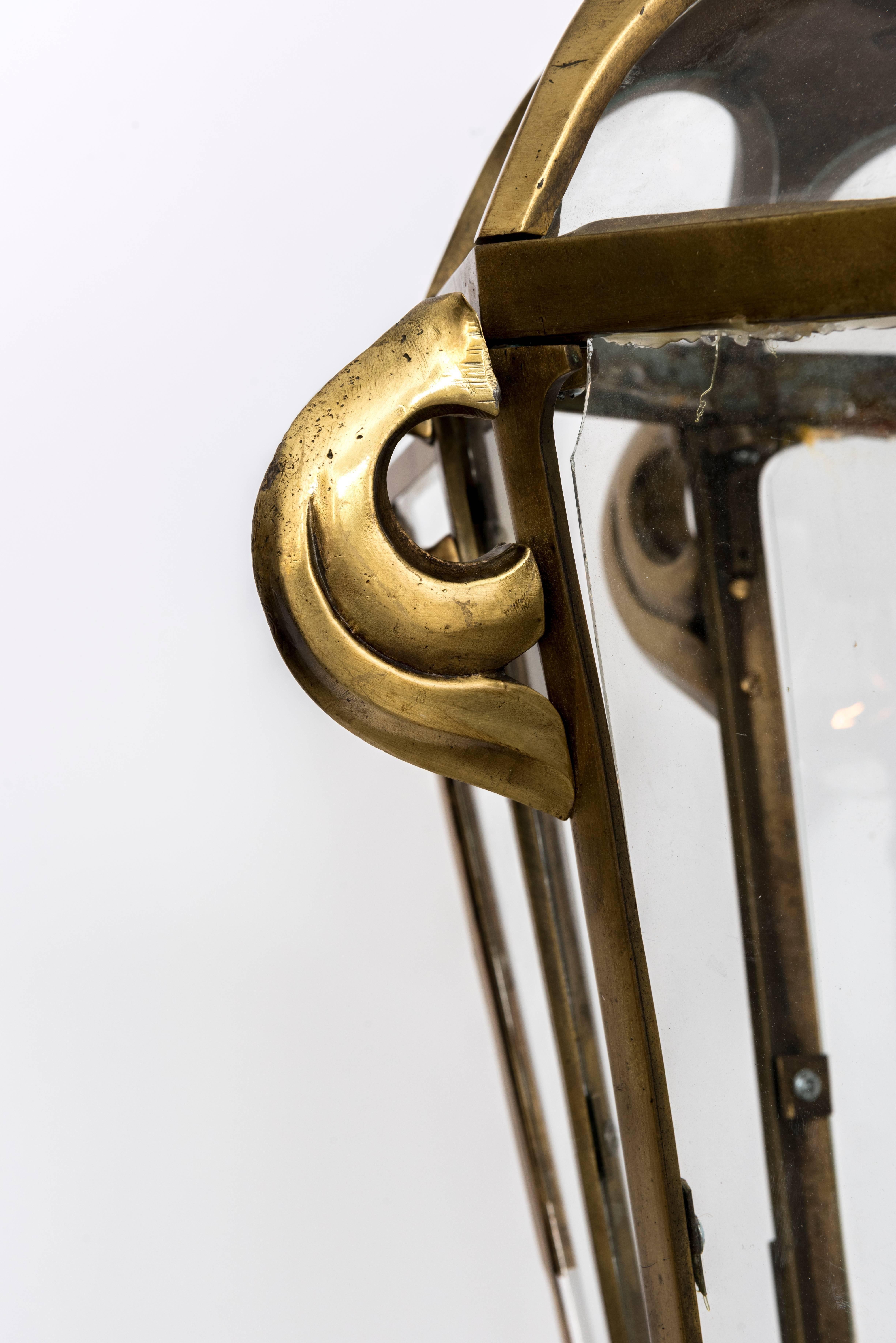 Large French Bronze Lantern For Sale 2