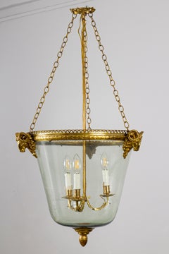 Large French  Bronze Lantern or Pendant Louis XVI Style