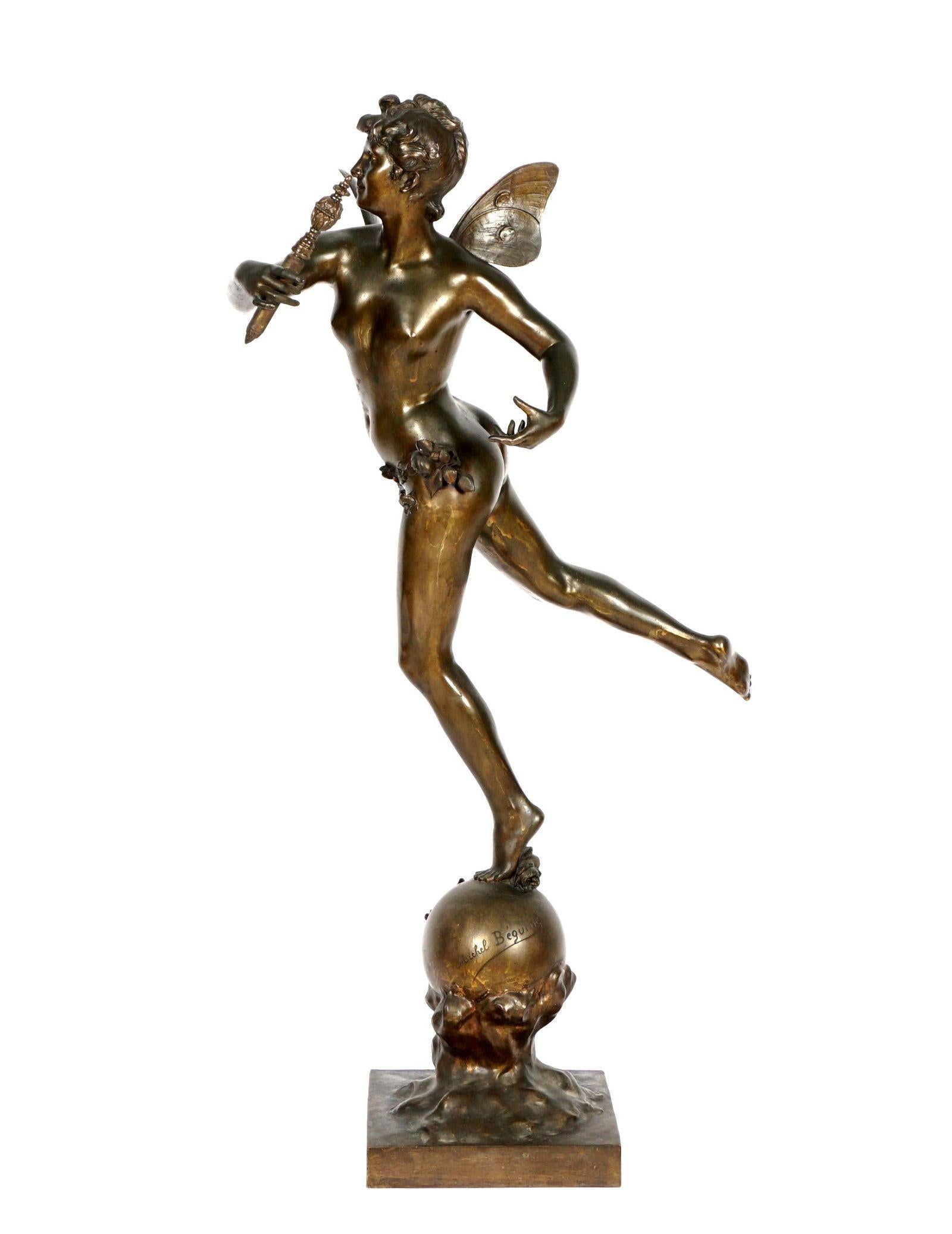 Grande sculpture française d'après Michel Leonard Beguine (1855-1929) en vente 2