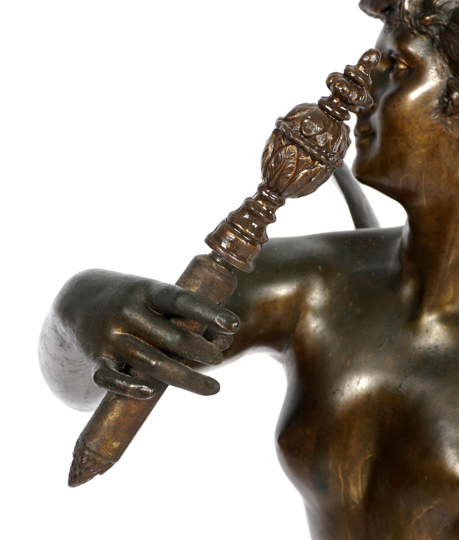20ième siècle Grande sculpture française d'après Michel Leonard Beguine (1855-1929) en vente