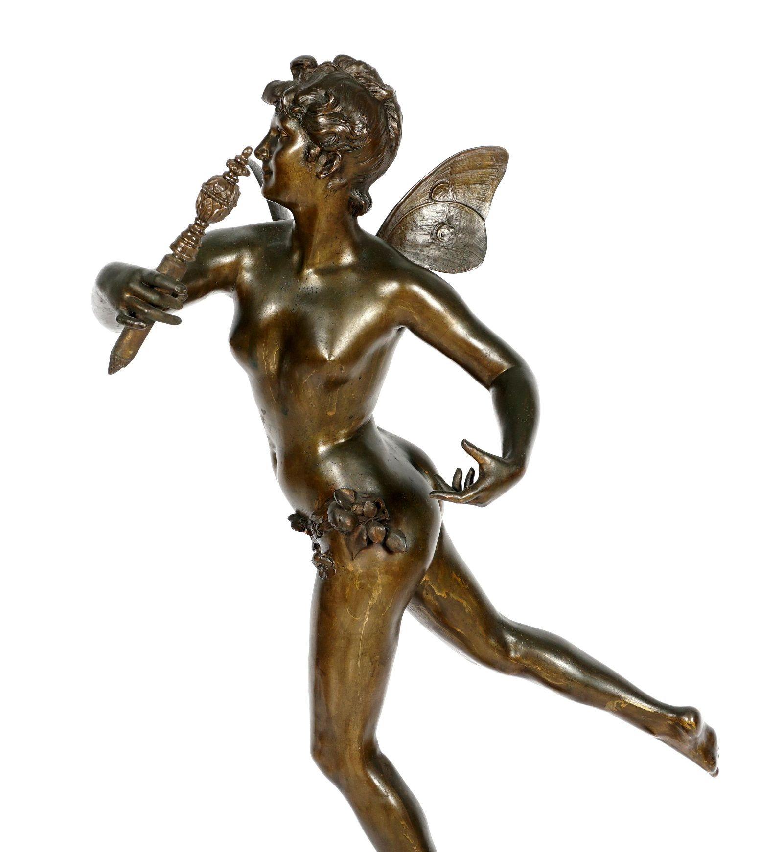 Bronze Grande sculpture française d'après Michel Leonard Beguine (1855-1929) en vente