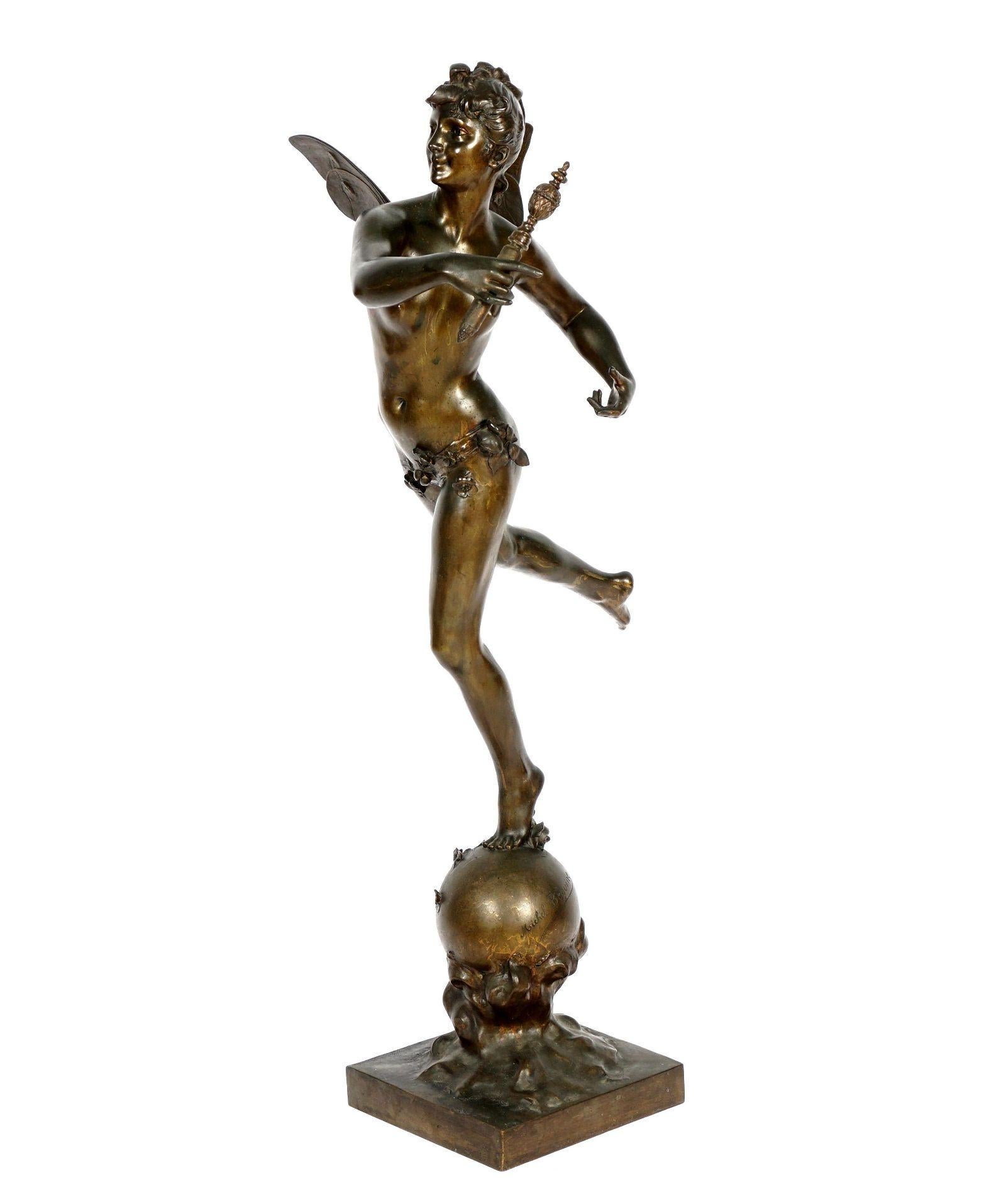 Grande sculpture française d'après Michel Leonard Beguine (1855-1929) en vente 1