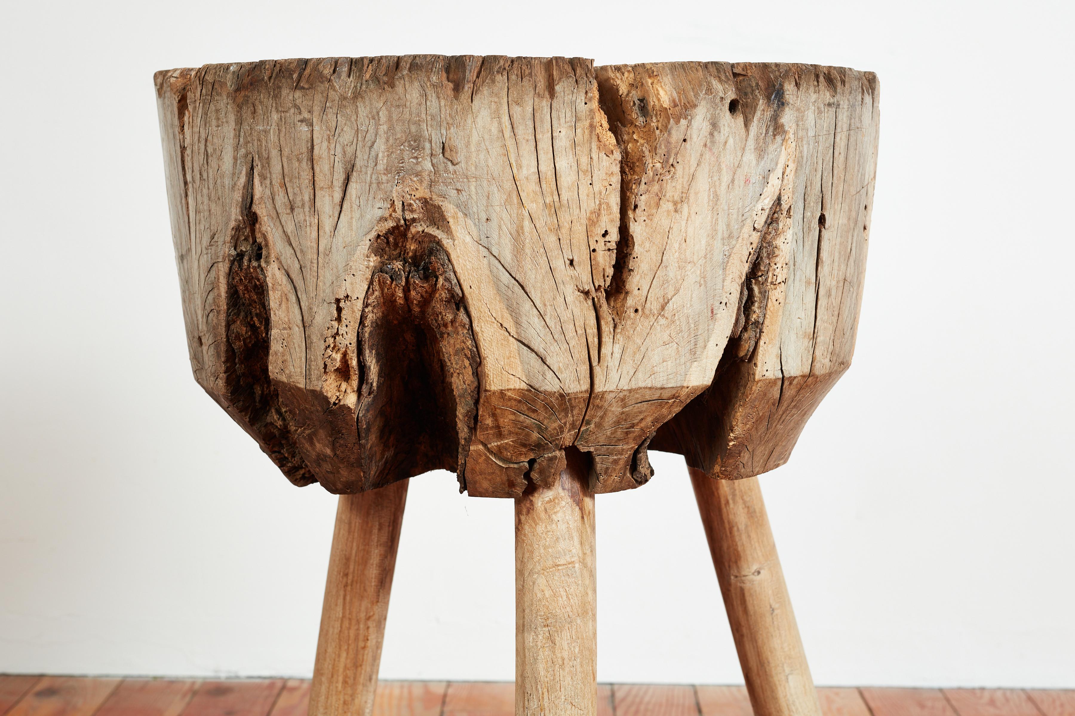 Mid-20th Century Large French Butcher Block Table