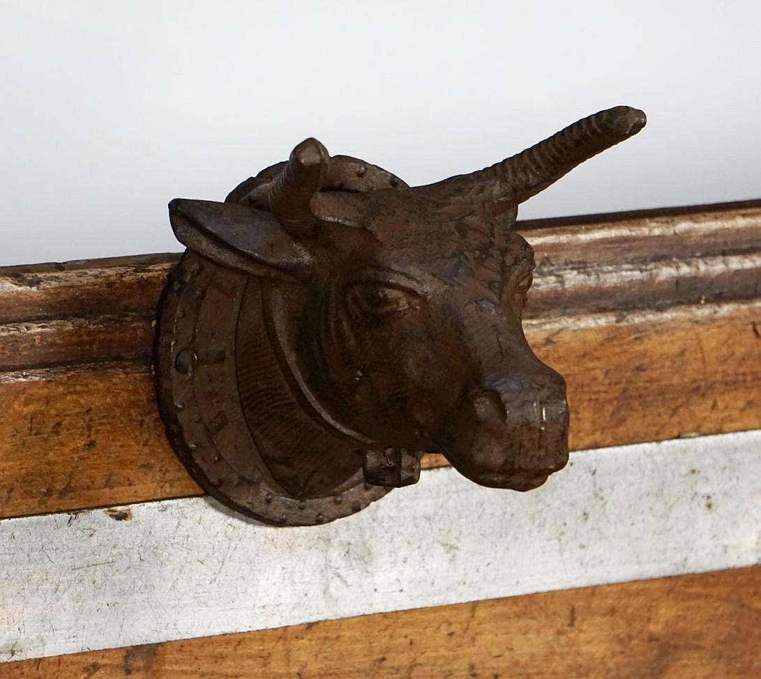 Large French Butcher's Chopping Block from the 19th Century 13