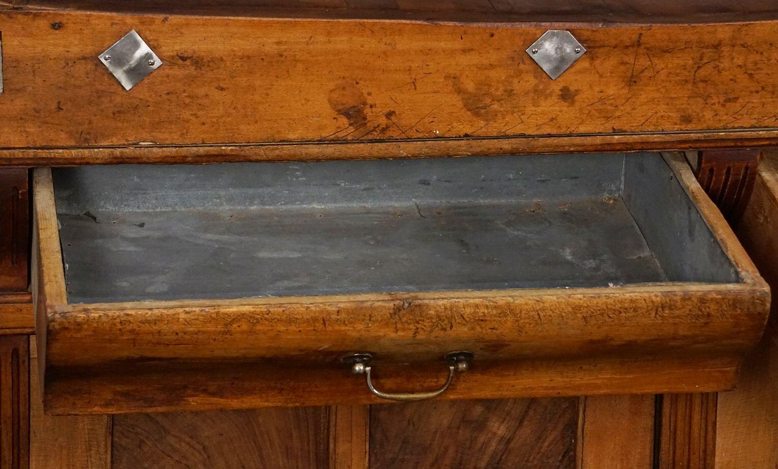 Metal Large French Butcher's Chopping Block from the 19th Century