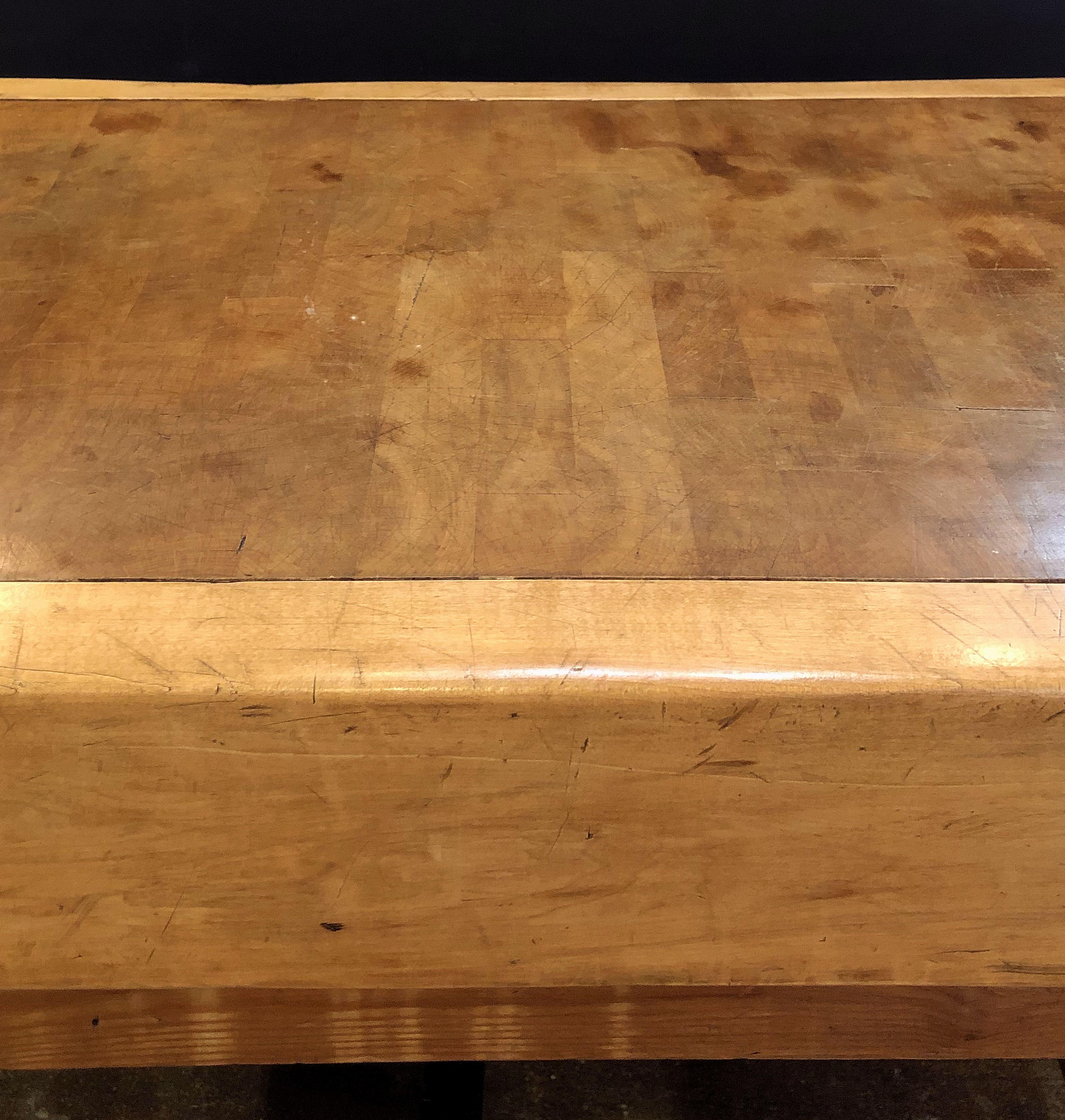 Large French Butcher's Chopping Block on Stand 3