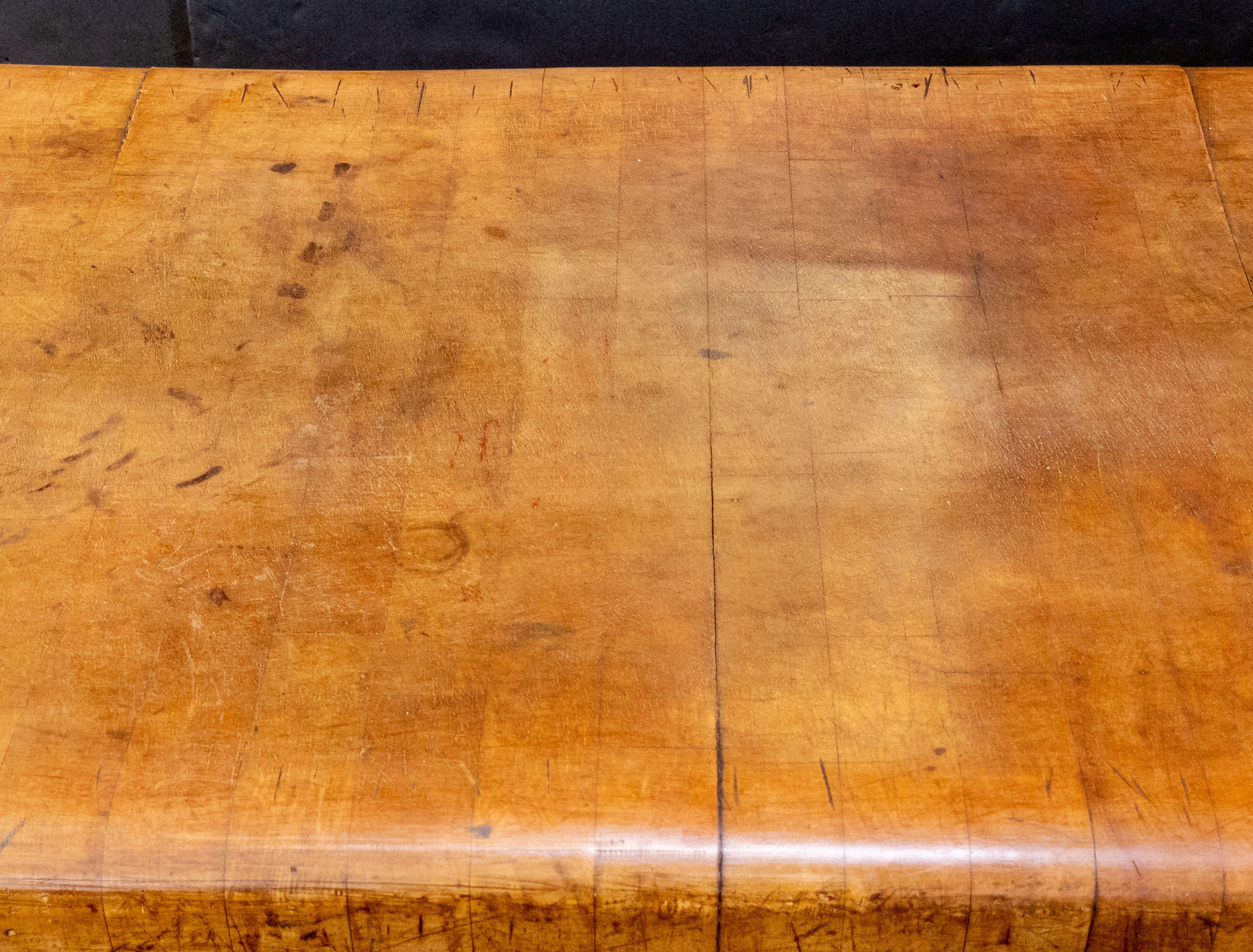 Large French Butcher's Chopping Block on Stand 6