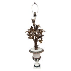 Großer französischer Kandelaber als Lampe montiert