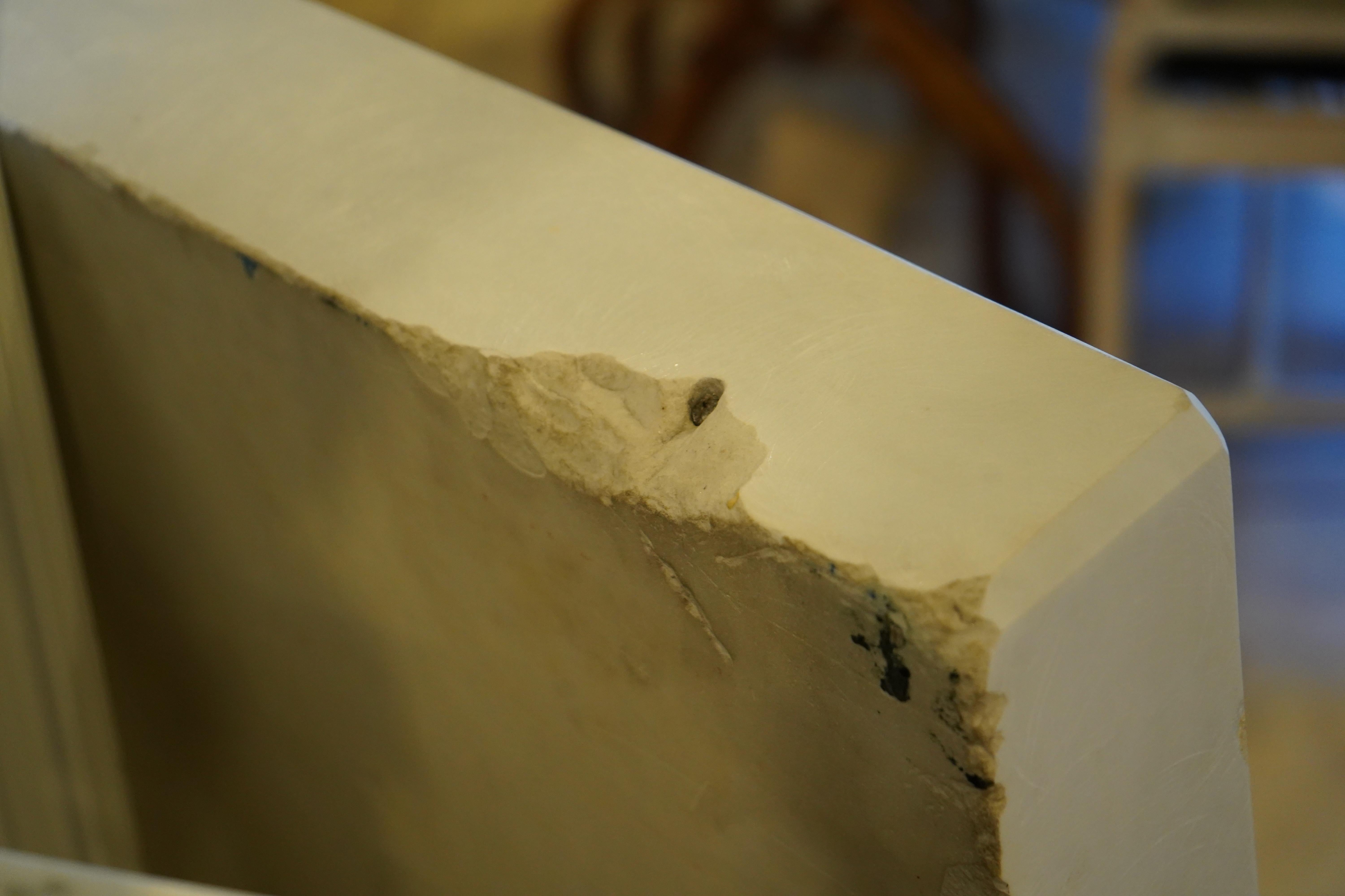 Grande sculpture française en marbre Carrera Art Deco en vente 5