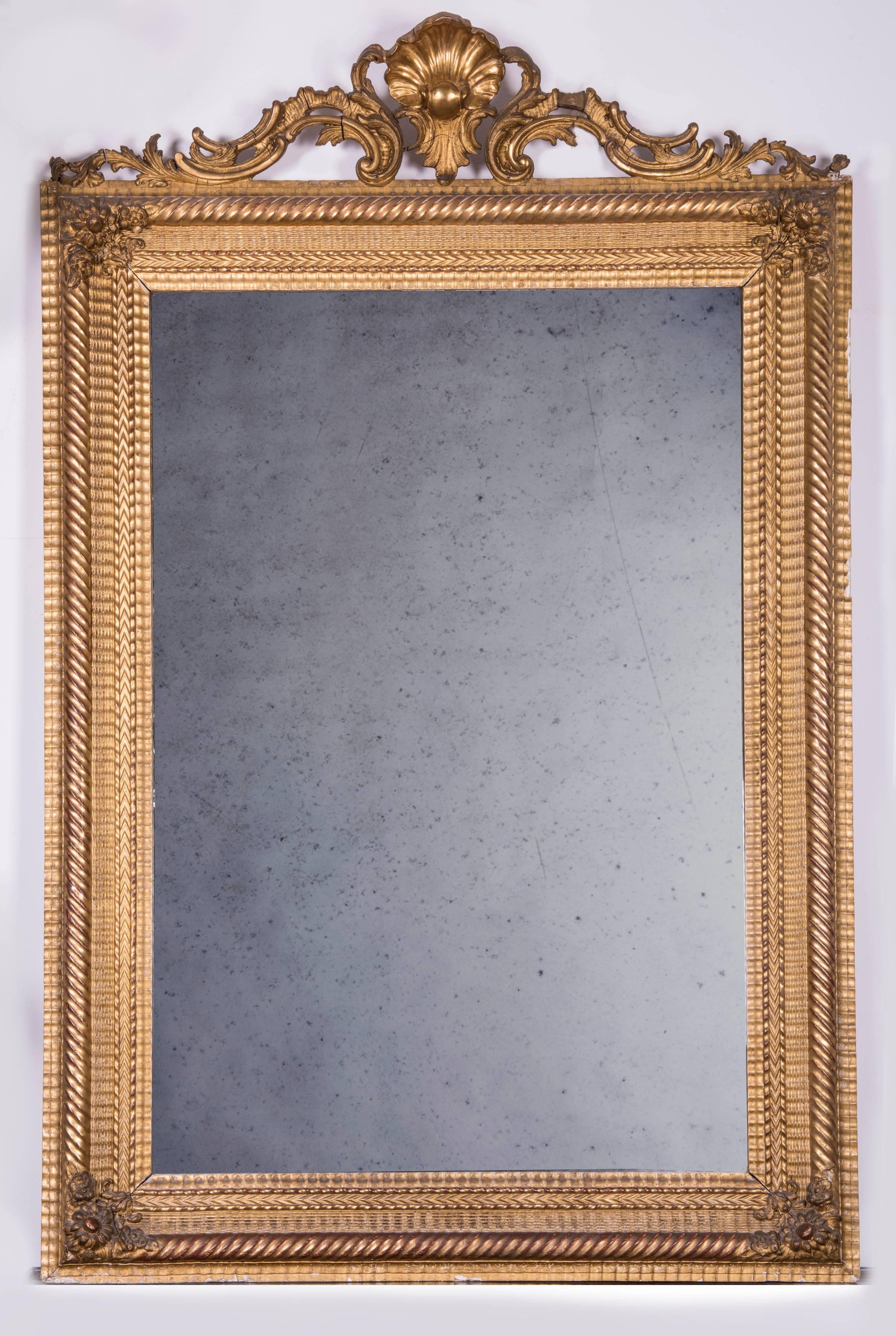 large gilt mirror