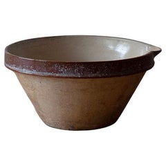 Large French Ceramic Gresalle or Tian Bowls Bowl from Provence