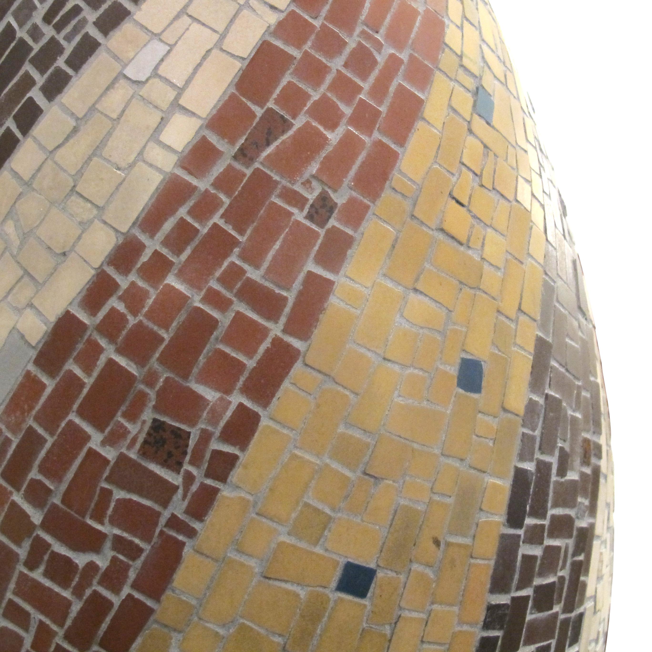 Large French Ceramic Mosaic Vase, Circa 1950s – Mid-Century Modern For Sale 1