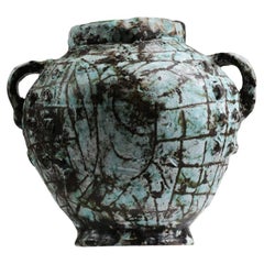 Grand vase en céramique française Vallauris de Jrme Massier des années 60, G125