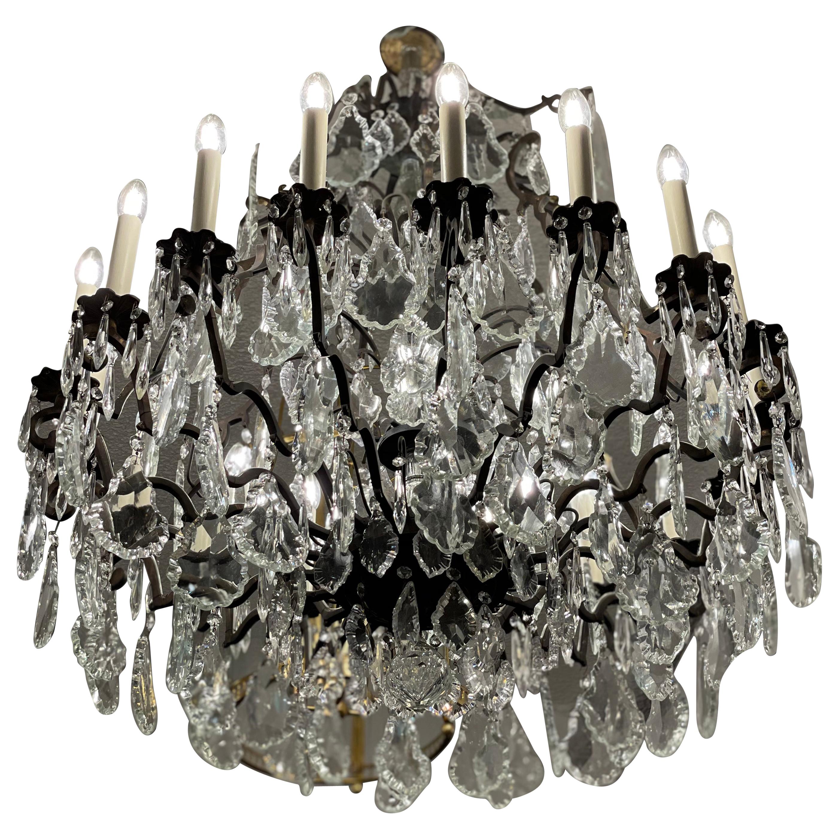 Large French Chandelier, 20th Century For Sale