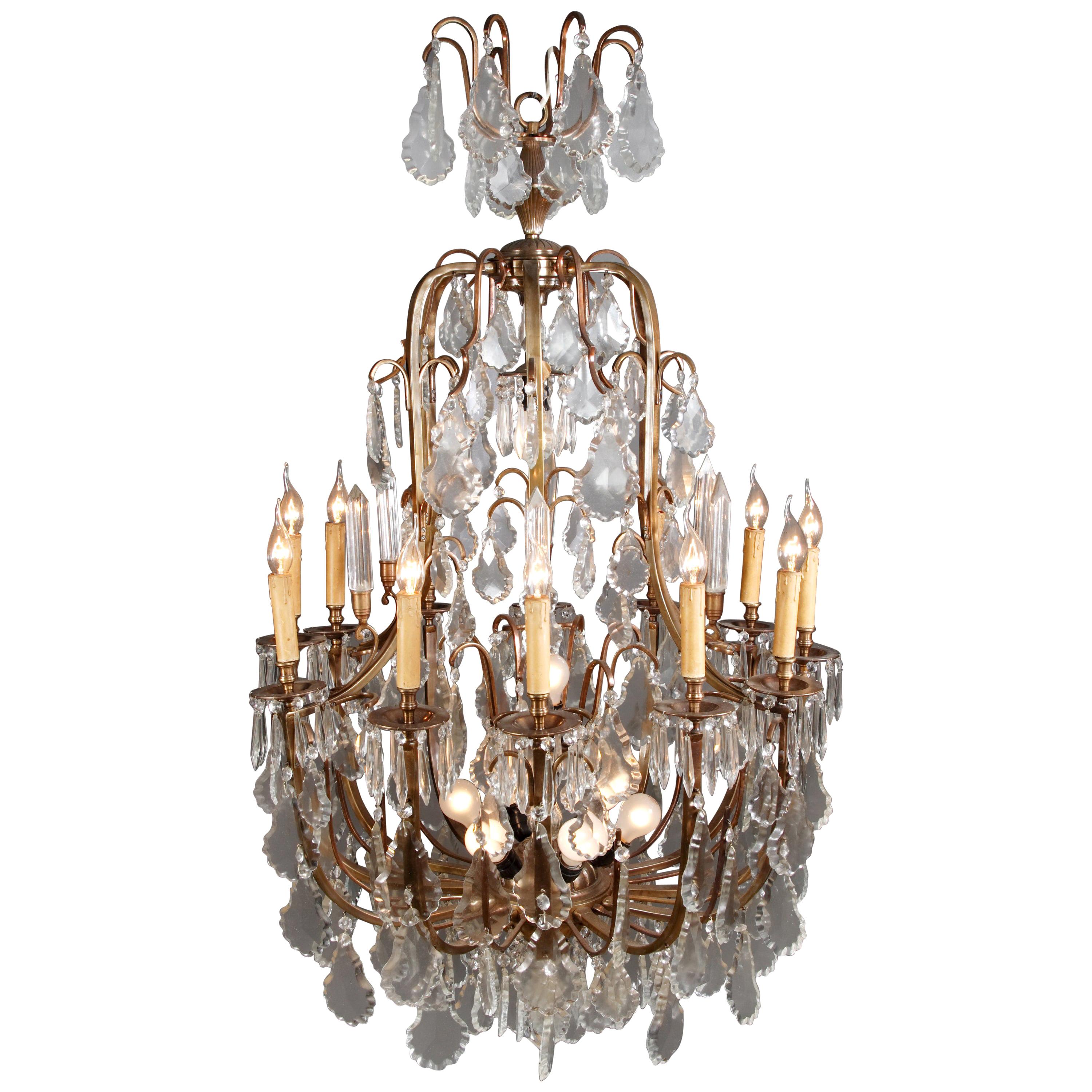 Large, majestic French style chandelier
