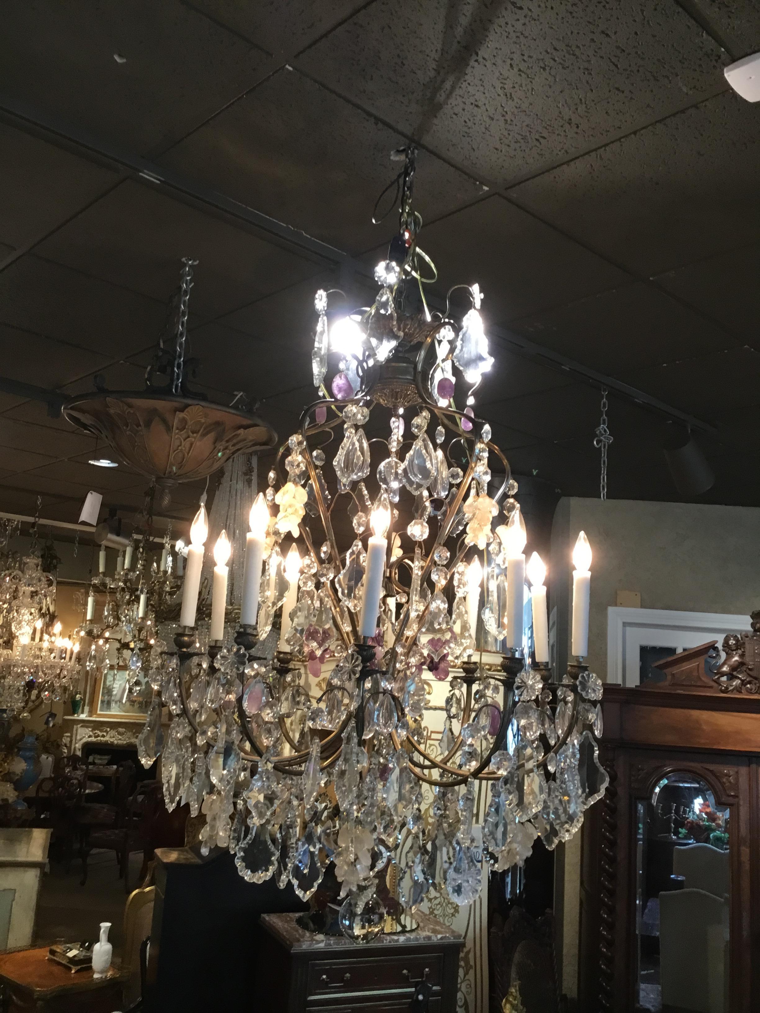 amethyst crystal chandelier