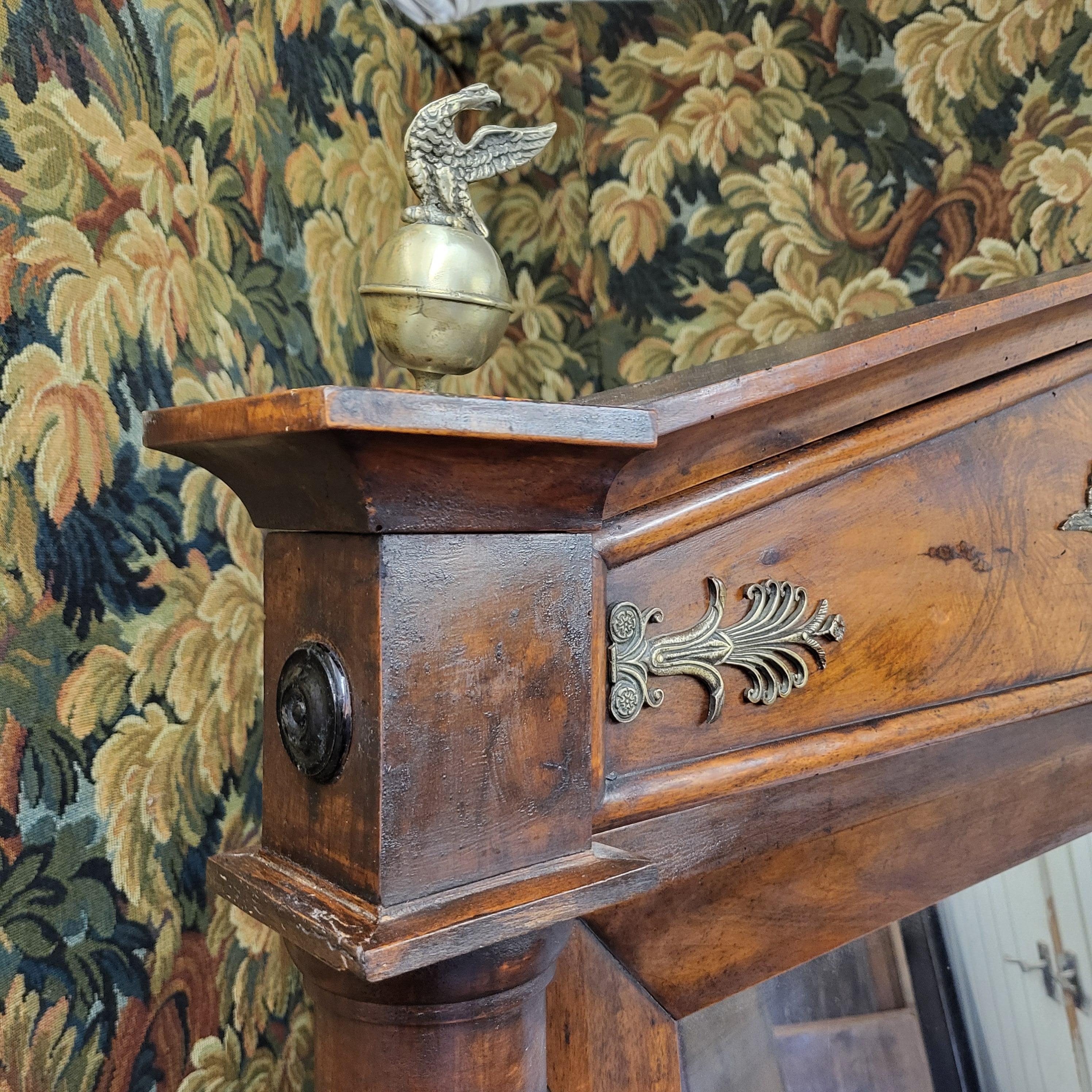 Empire Large French cheval mirror For Sale