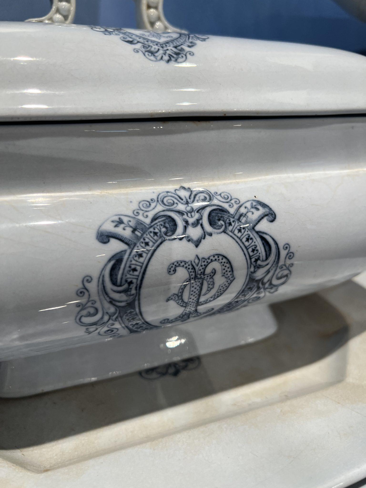Large French China Set  (P Monogram) 1