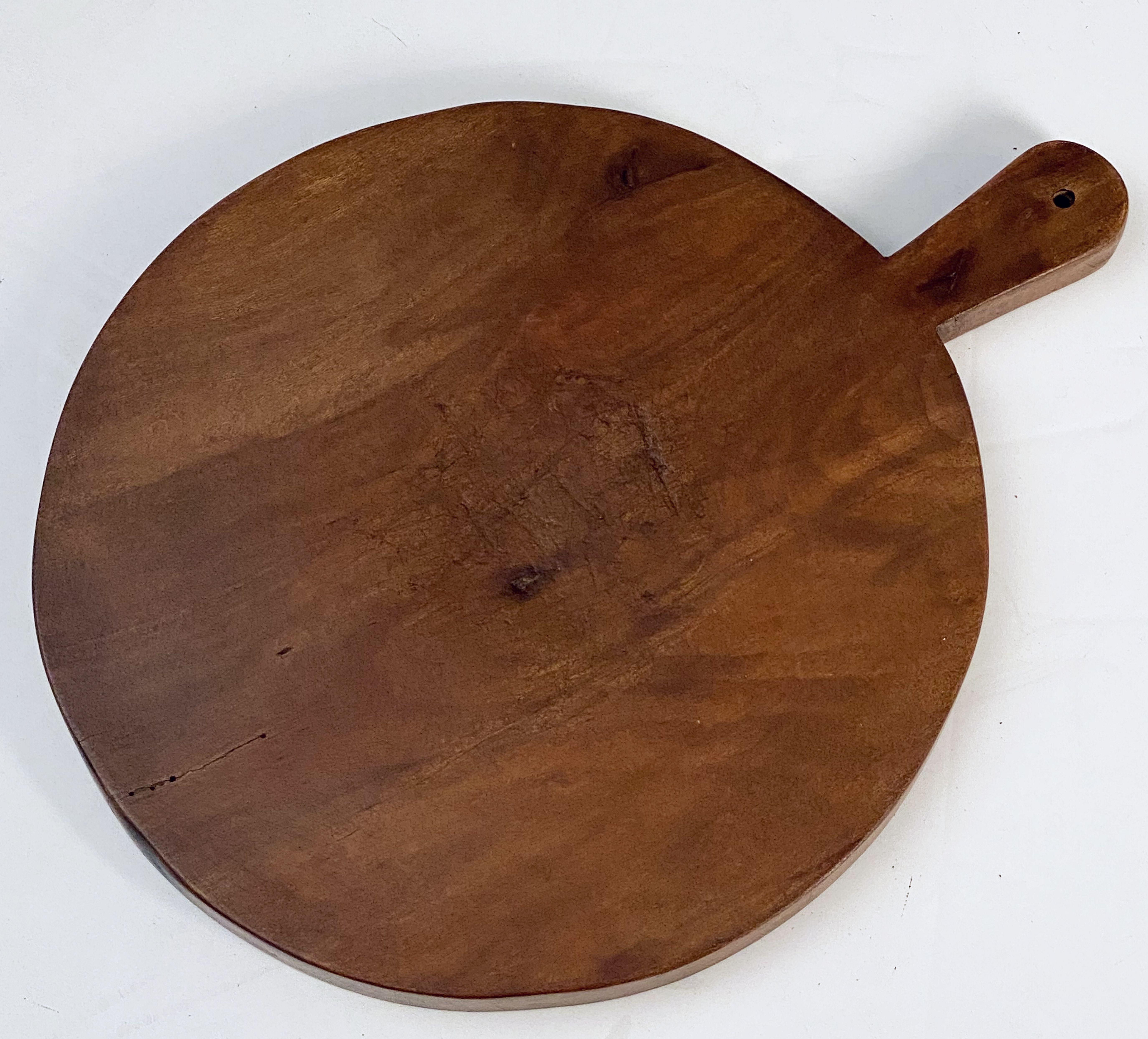 Large French Circular Cheese Board of Beech 5