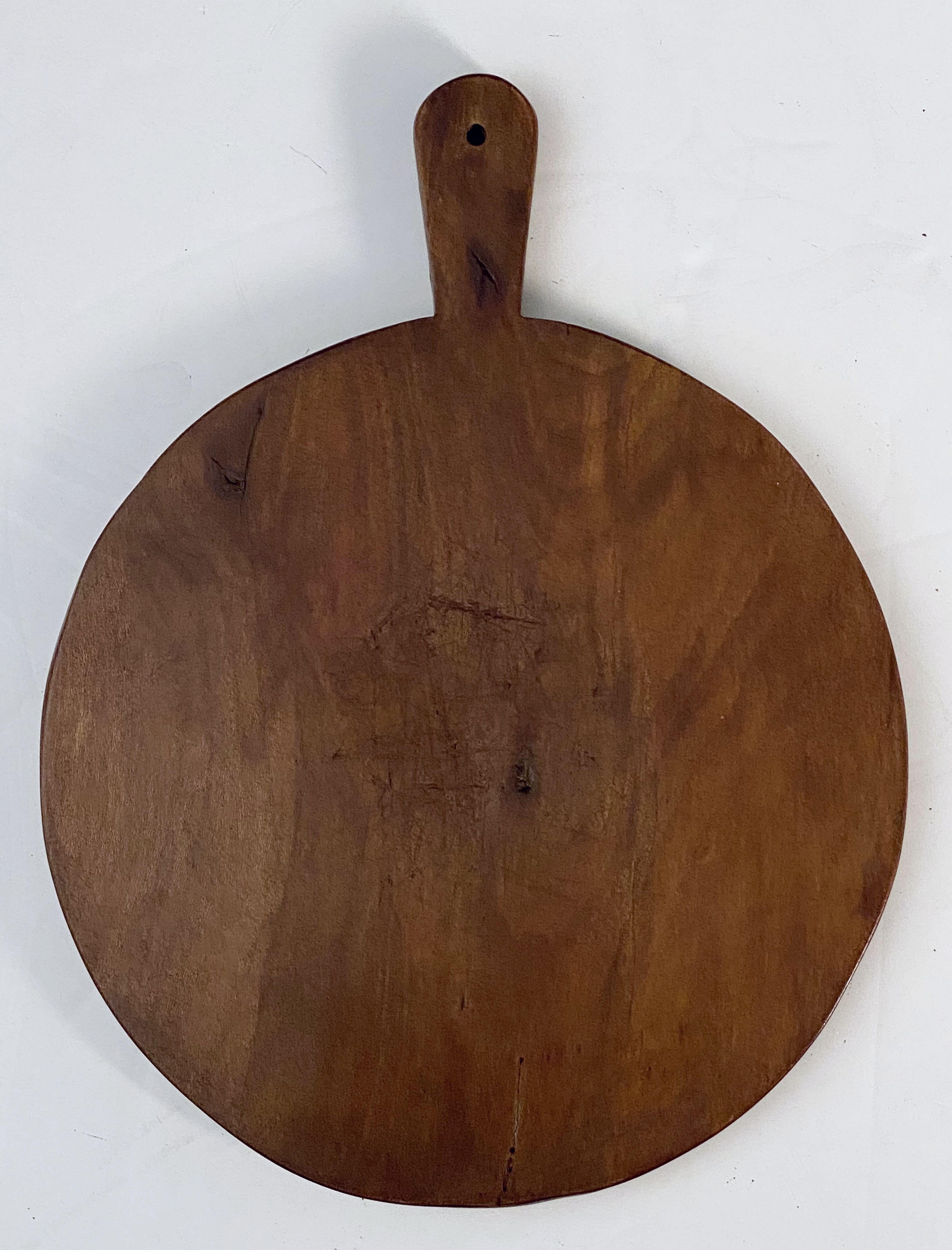 Large French Circular Cheese Board of Beech 7