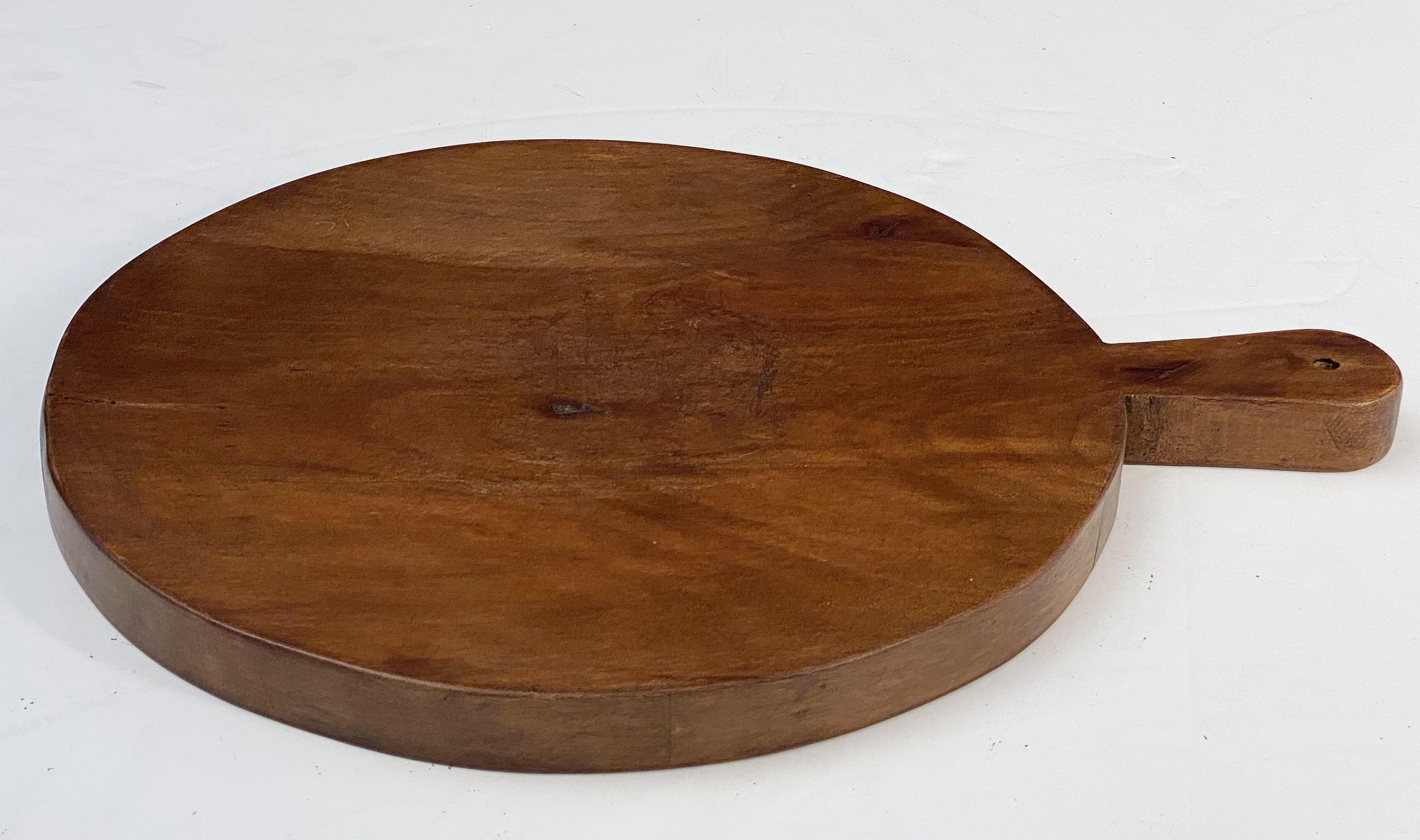 Large French Circular Cheese Board of Beech 9