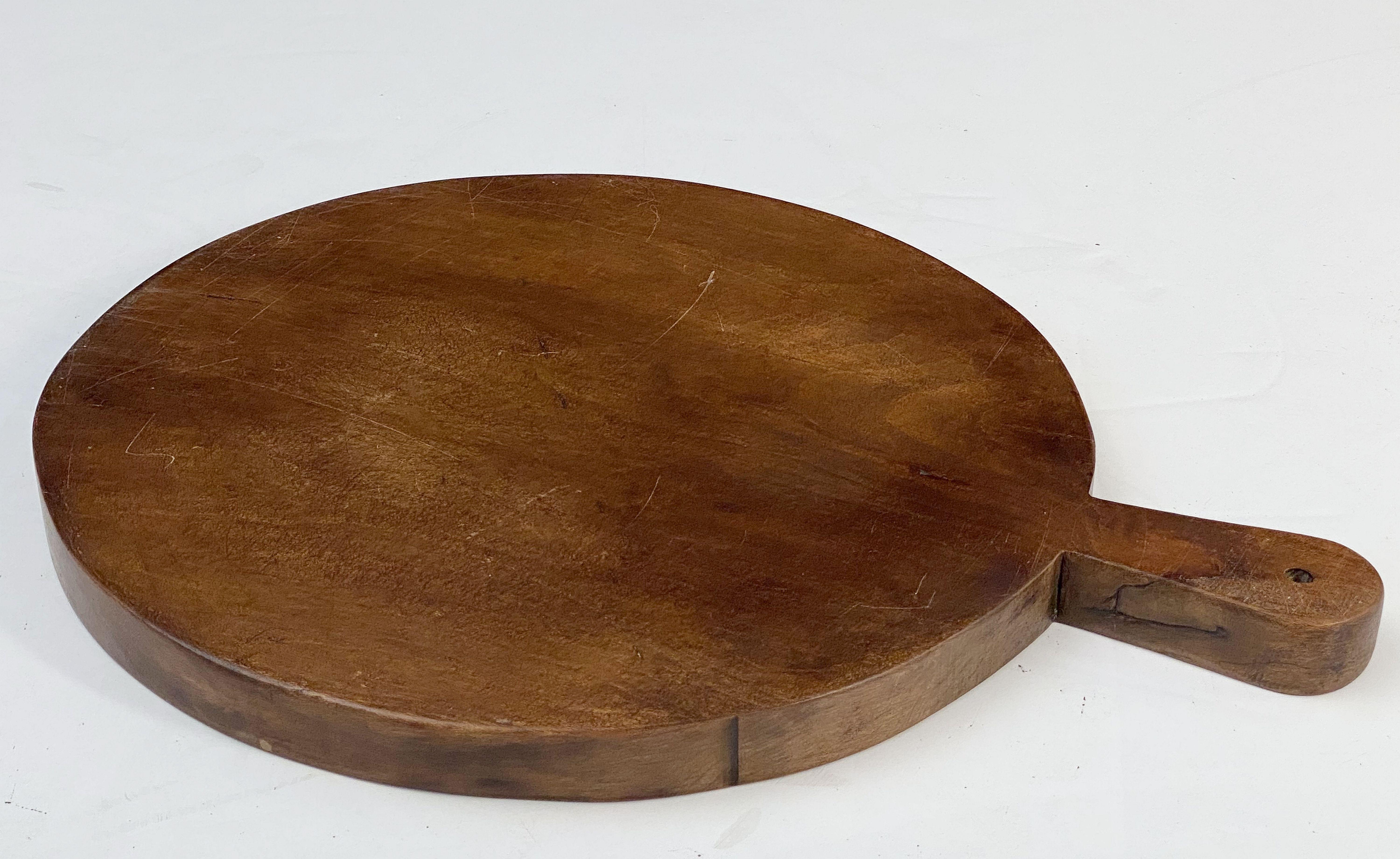 Large French Circular Cheese Board of Beech 12