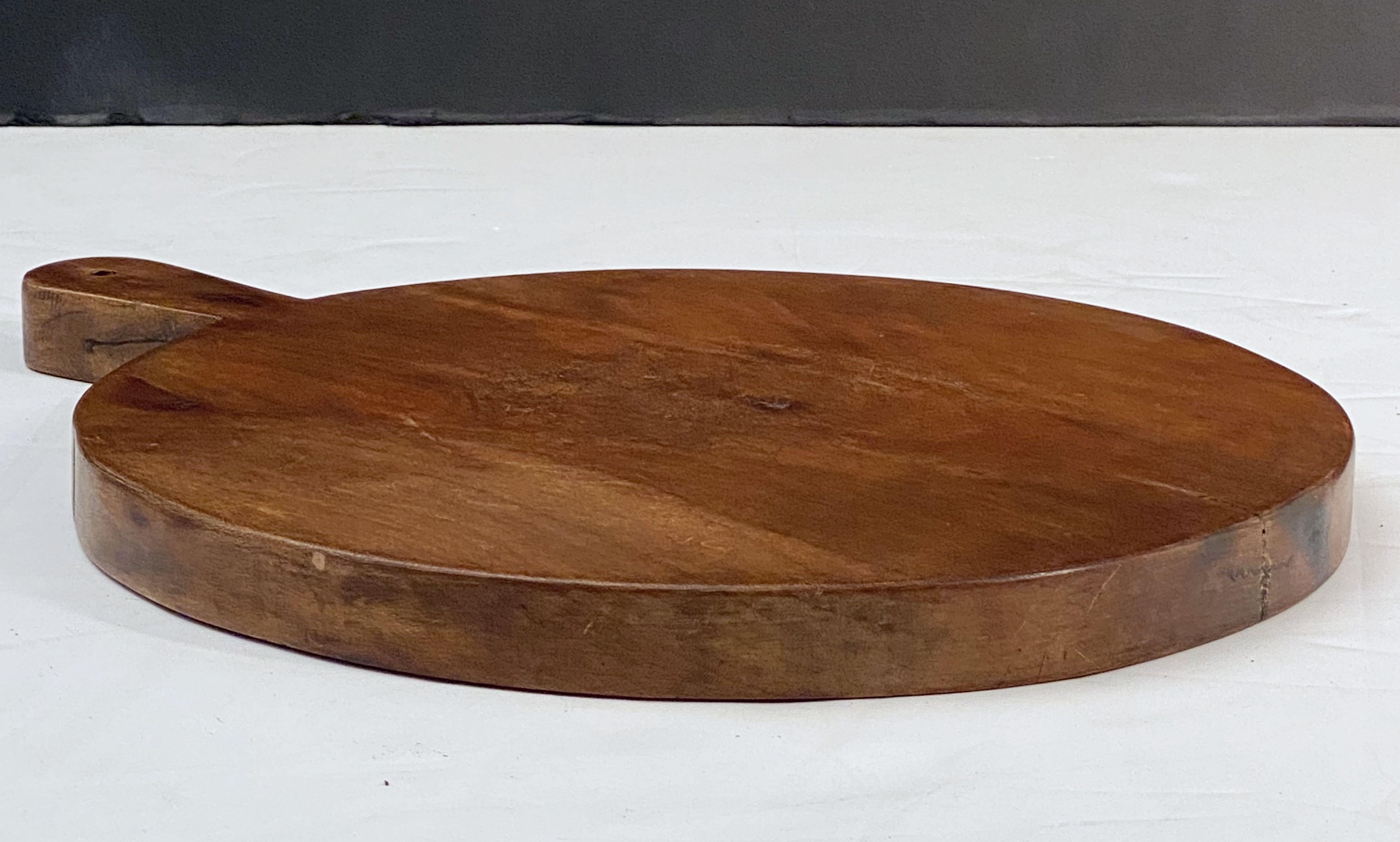 Large French Circular Cheese Board of Beech 1