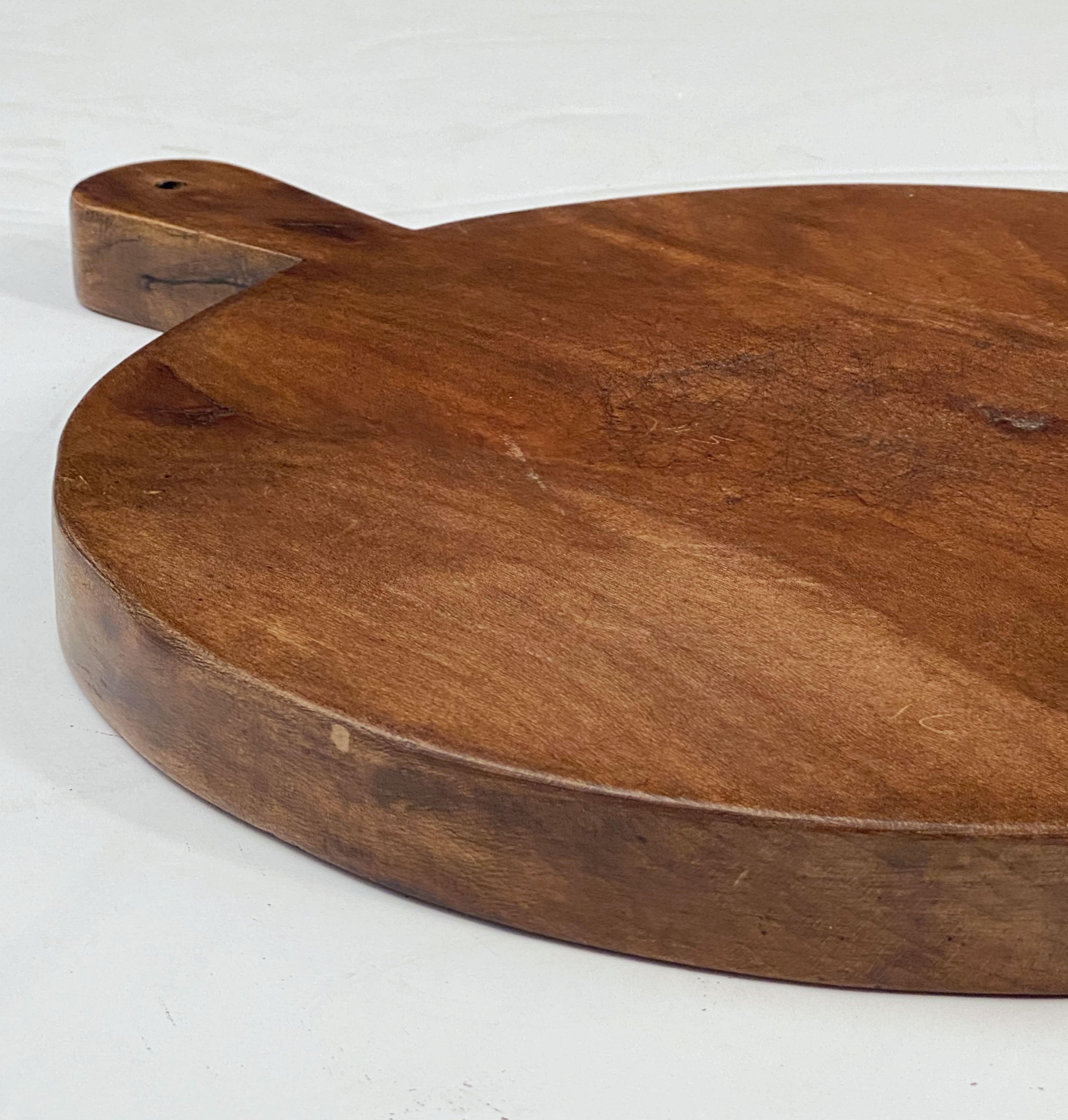 Large French Circular Cheese Board of Beech 2