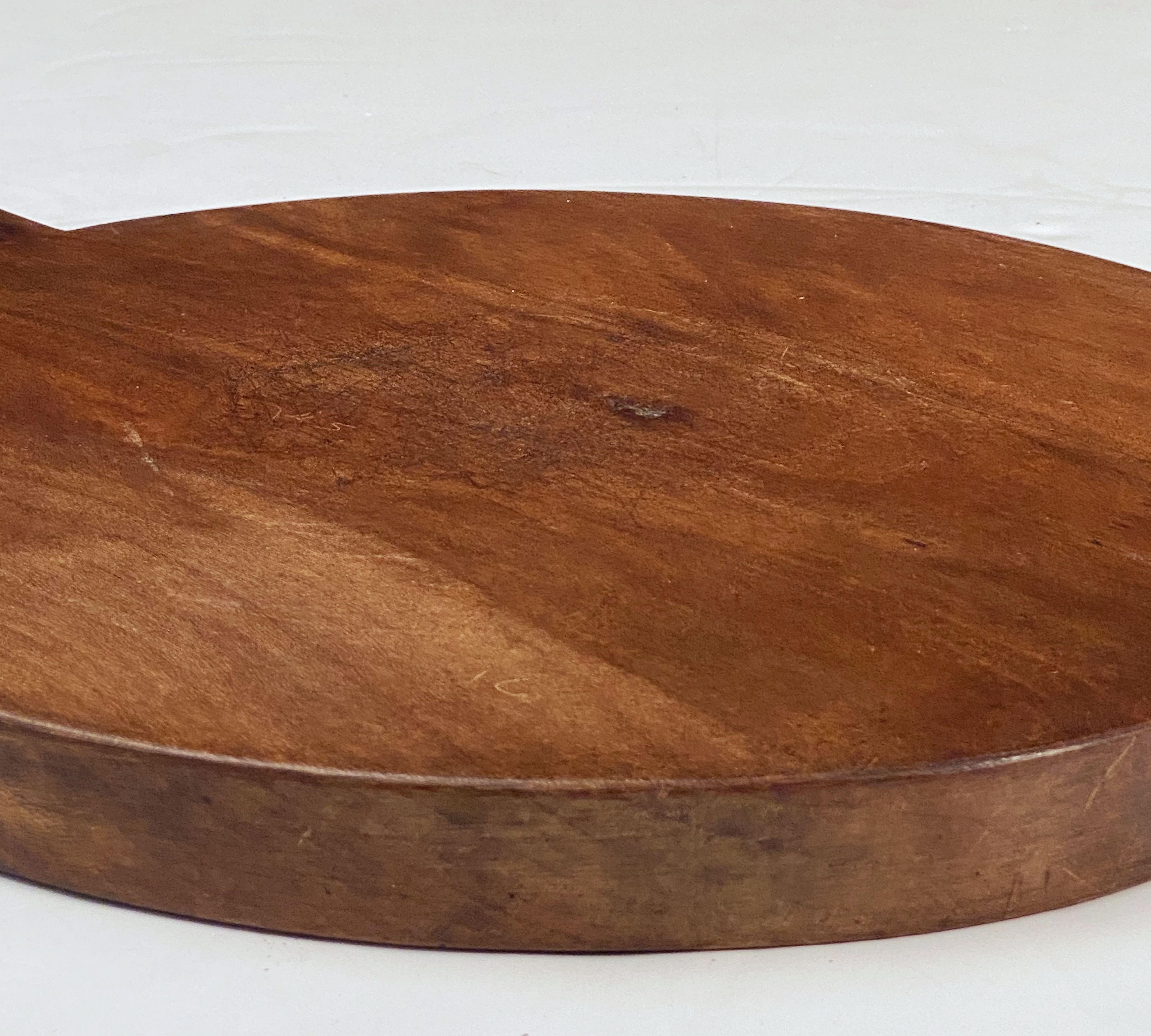 Large French Circular Cheese Board of Beech 3
