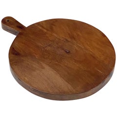 Large French Circular Cheese Board of Beech