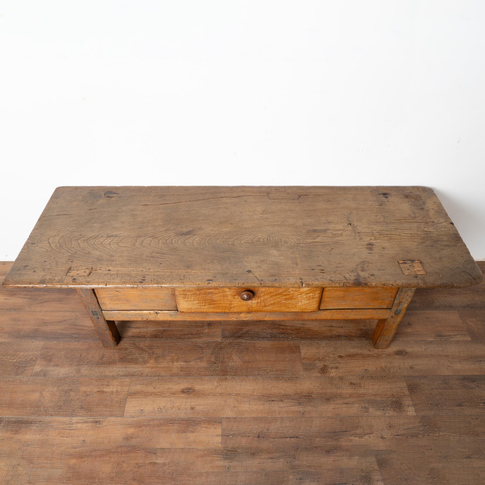 19th Century Large French Coffee Table With Single Drawer, circa 1890