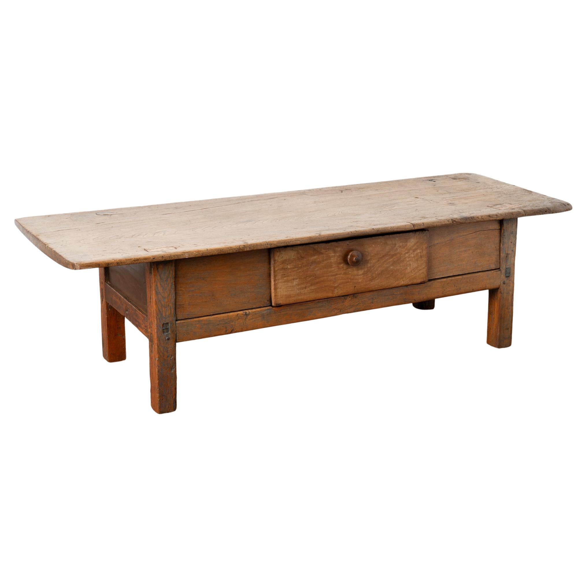Large French Coffee Table With Single Drawer, circa 1890