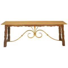 Wood Demi-lune Tables