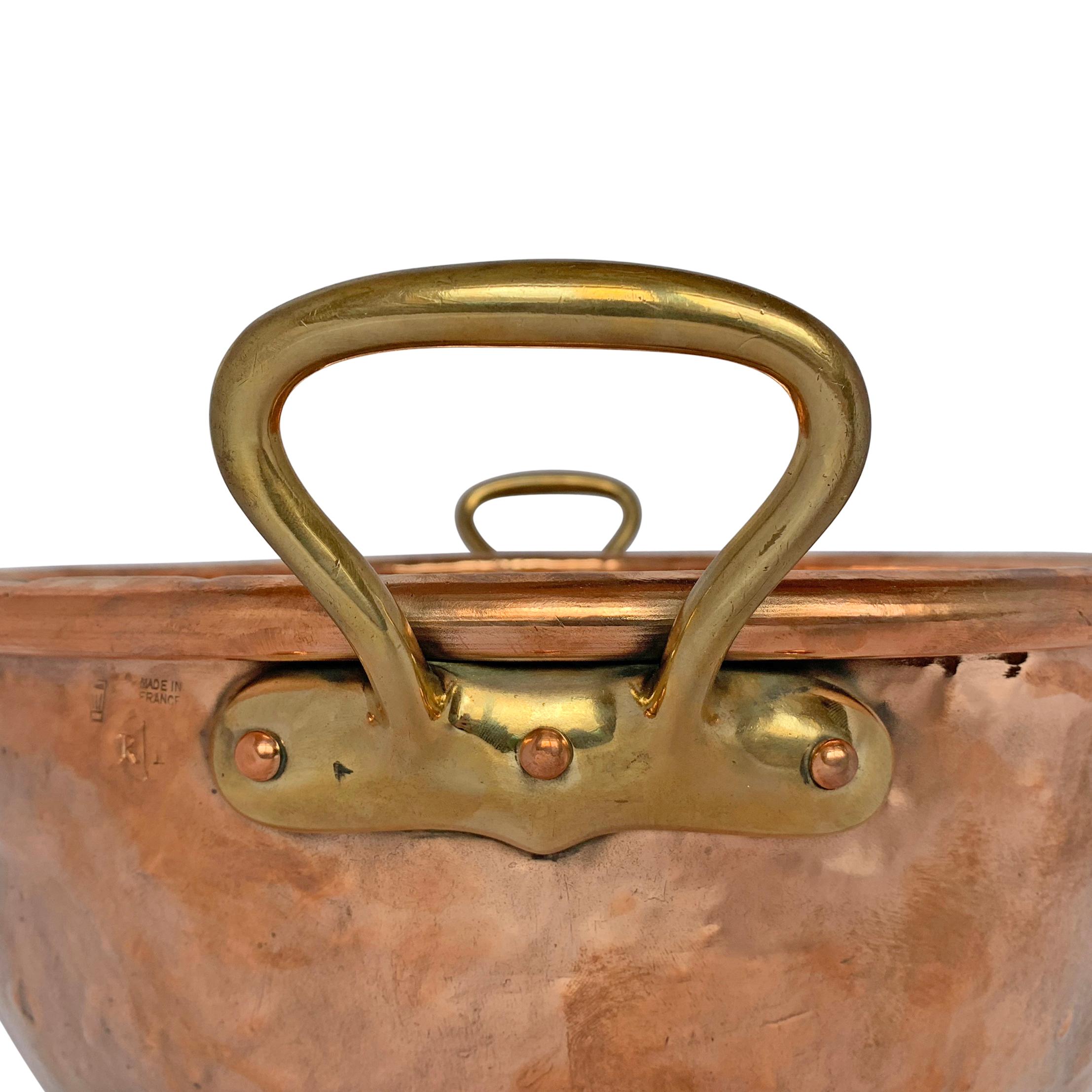 Bronze Large French Copper Confectioner's Pot