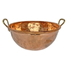 Used Large French Copper Confectioner's Pot