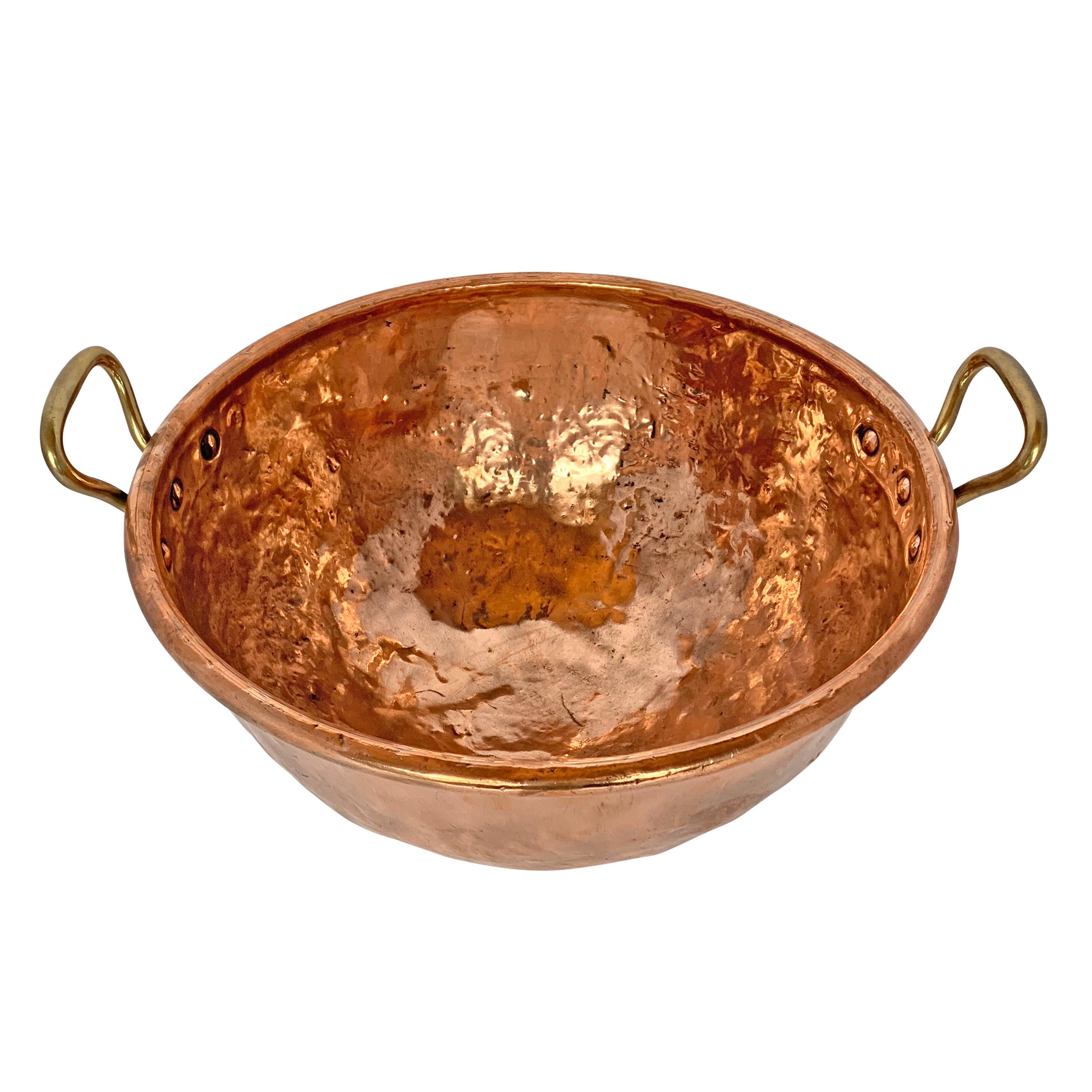 Country Large French Copper Confectioner's Pot