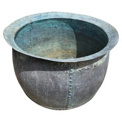 Grande jardinière française en cuivre